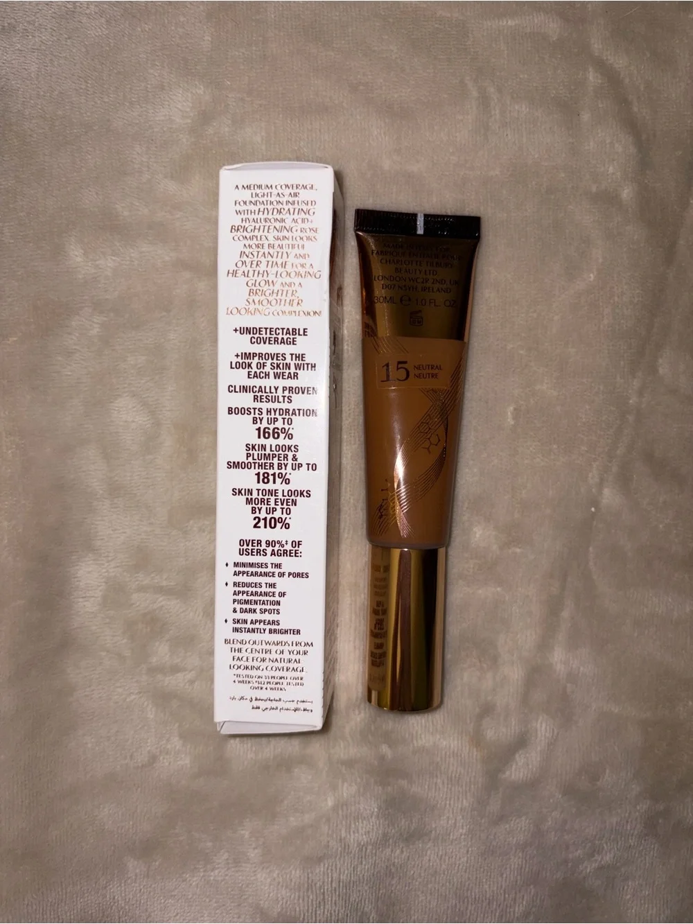 Charlotte Tilbury Beautiful Skin Foundation (15 Neutral)-(Full size)